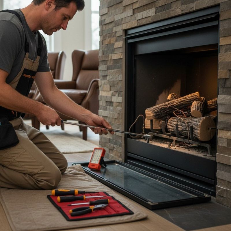 Gas Fireplace Remodeling detail
