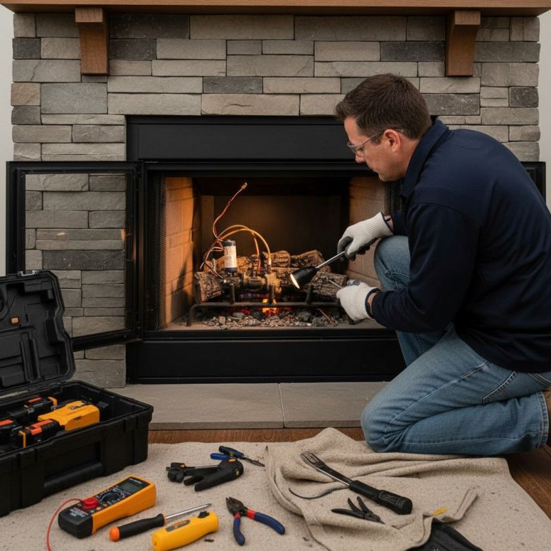 Local Gas Fireplace Remodeling pros at work